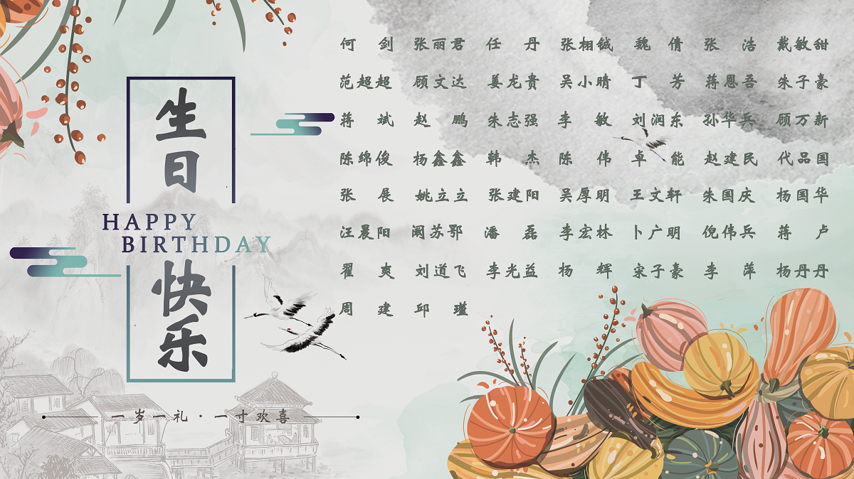 【生日祝?！抗ё?0月生日的員工生日快樂！