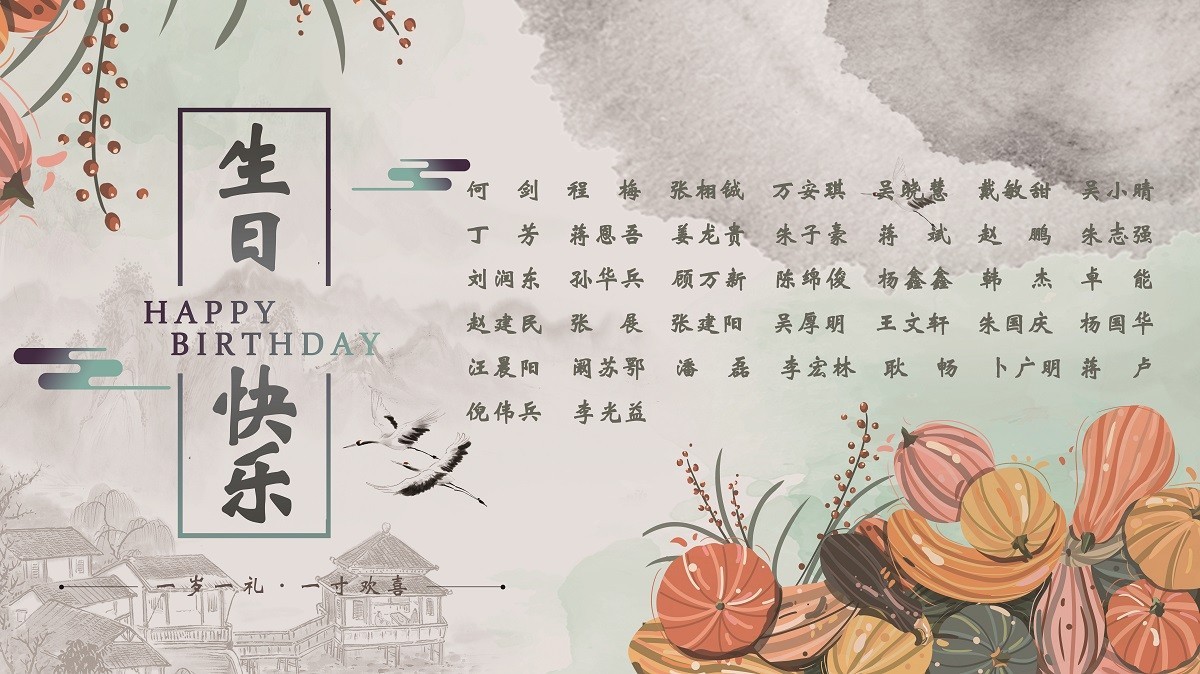 【生日祝?！抗ё?0月生日的員工生日快樂(lè)！